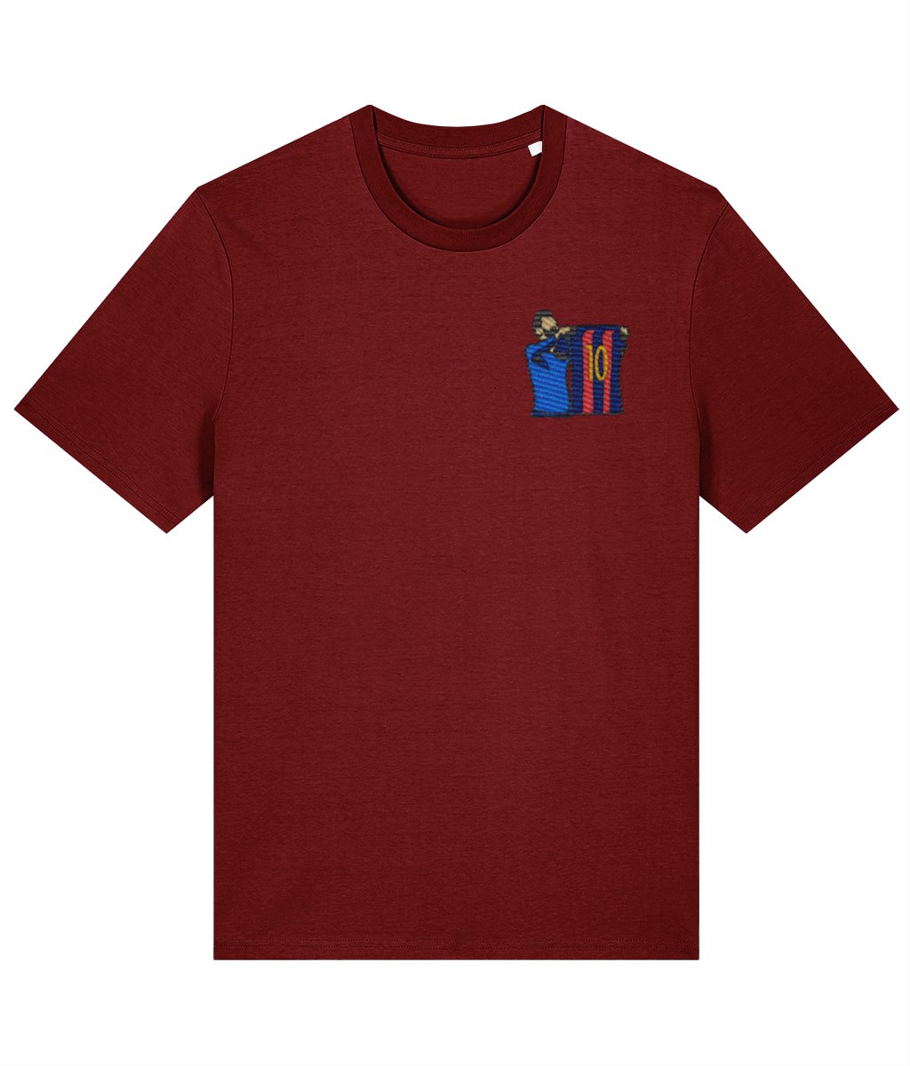 Lionel Messi | Embroidered T-Shirt - Football Posters - Embroidered T-Shirt