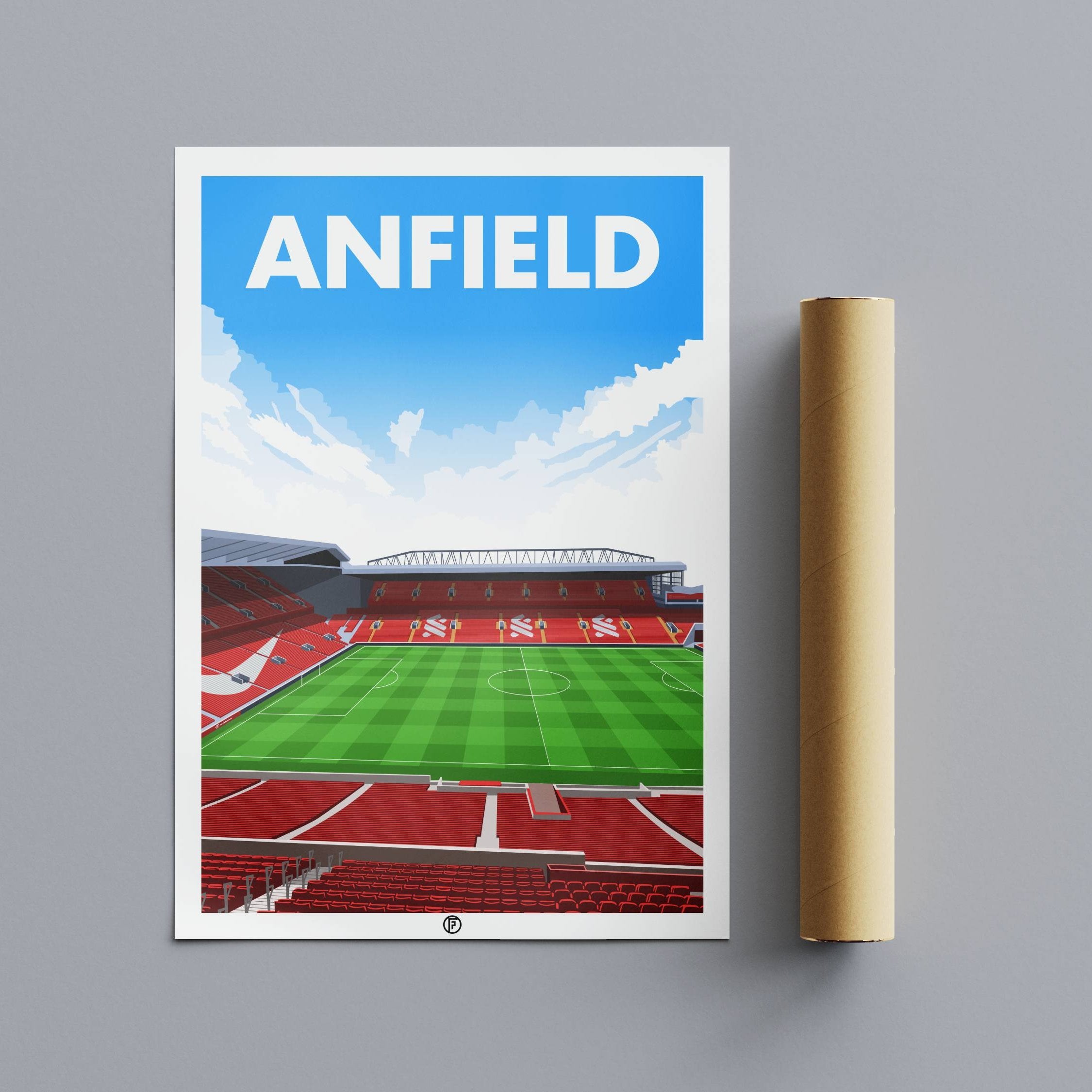 Anfield | Illustrated Poster - Football Posters - Posters