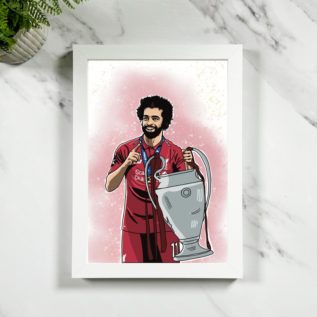 Mo Salah, Champions League | Framed LFC Poster - Football Posters - Framed Prints