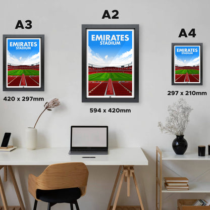 St. James' Park | Hand - Illustrated Print - Football Posters - Posters