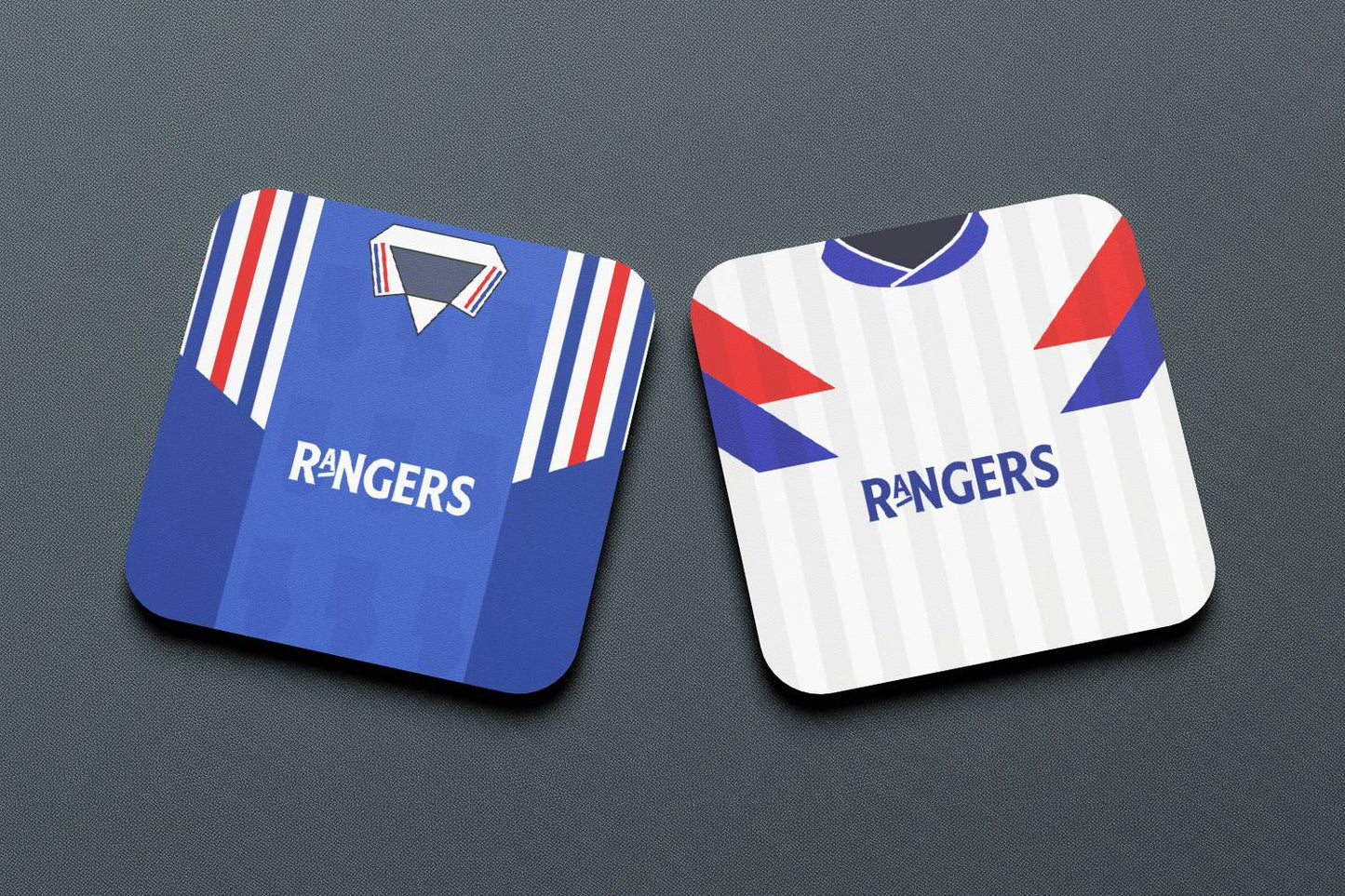 Rangers Retro Kit Collection | Coasters - Football Posters - Coasters