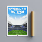Tottenham Hotspur Stadium Poster | Illustrated Art Print - Football Posters