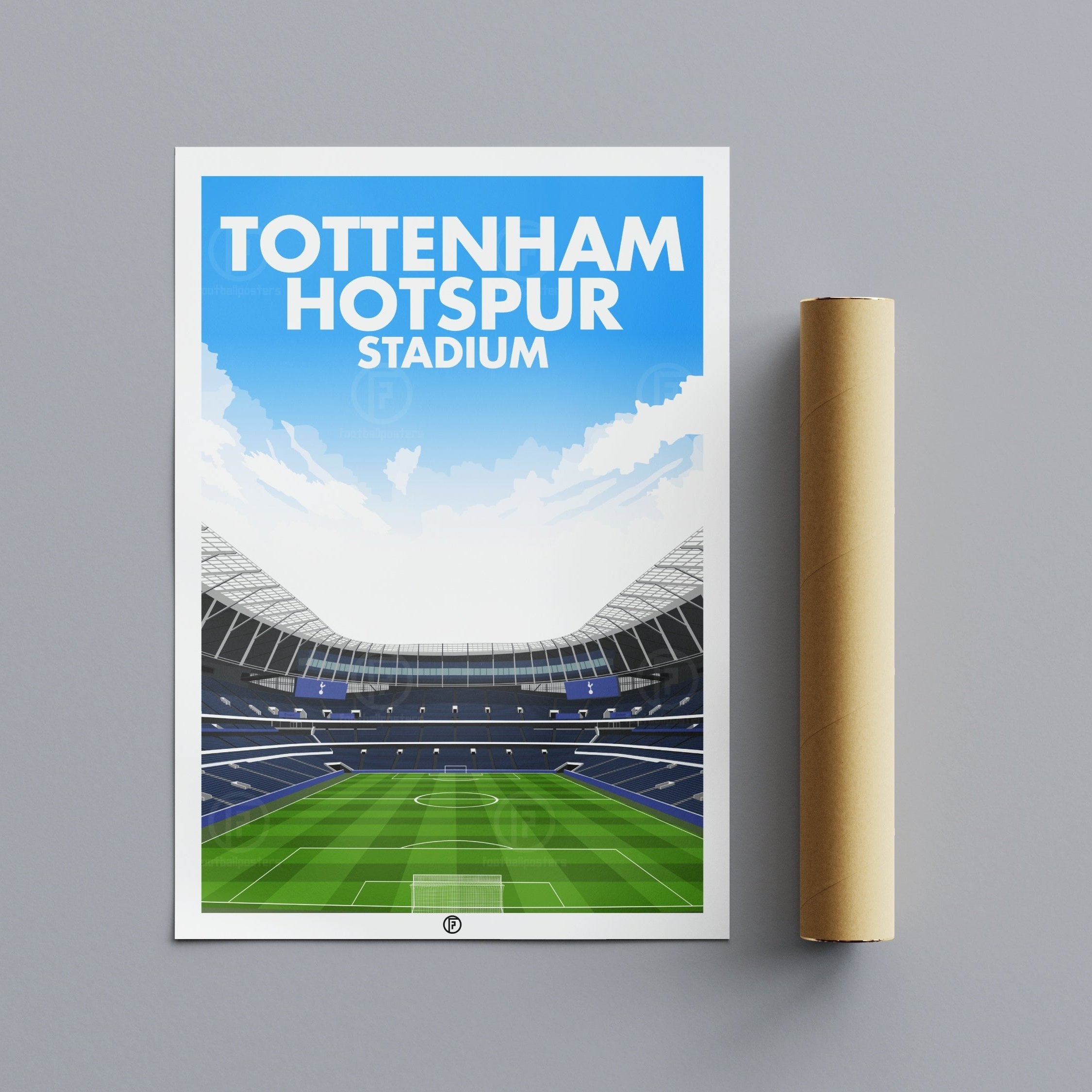 Tottenham Hotspur Stadium Poster | Illustrated Art Print - Football Posters