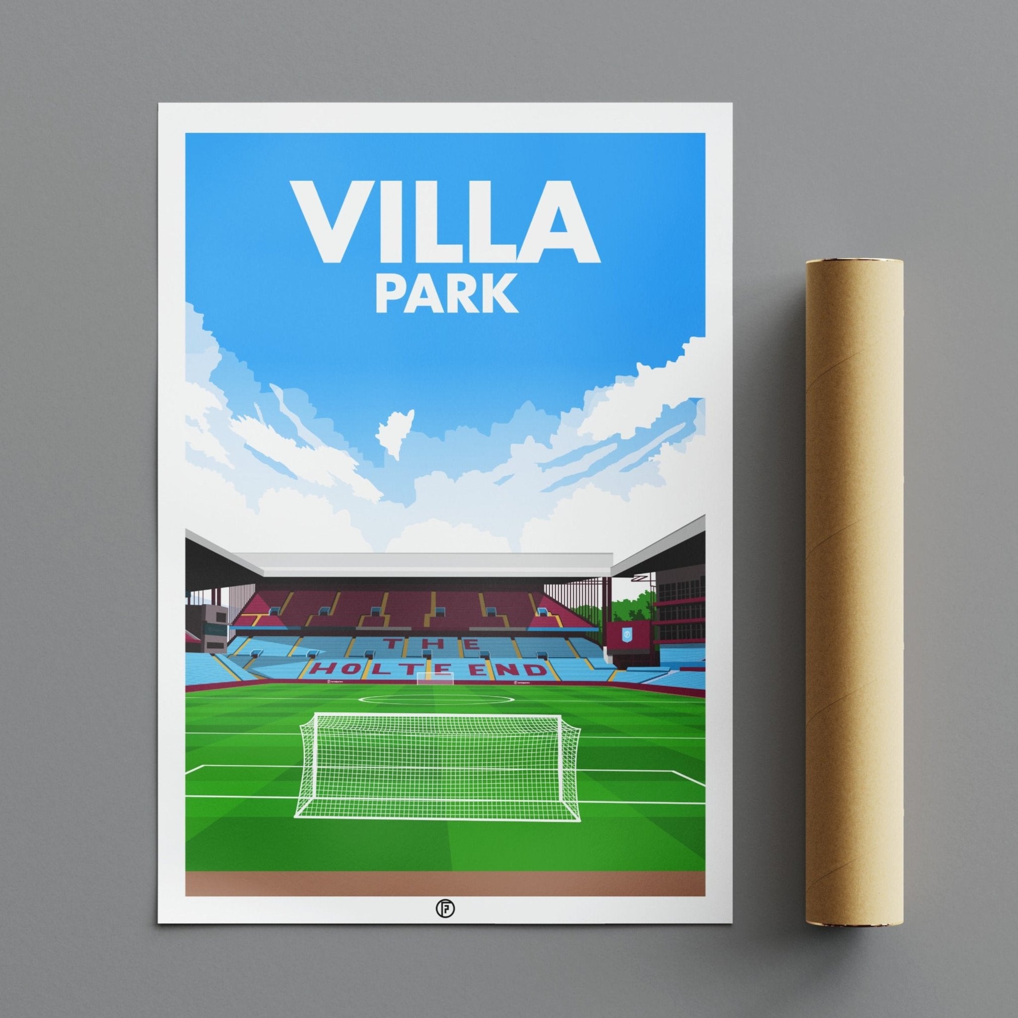 Villa Park Poster | Illustrated Art Print - Football Posters - Posters