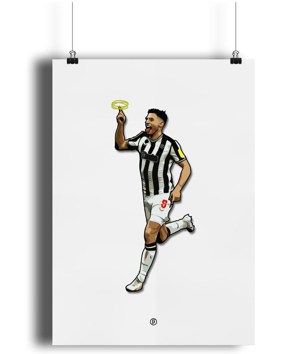 Fabian Schar | NUFC Poster - Football Posters - Posters