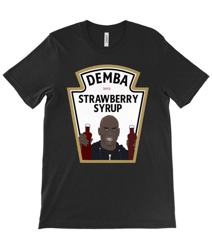 Demba Ba Strawberry Syrup Newcastle T-Shirt - Football Posters