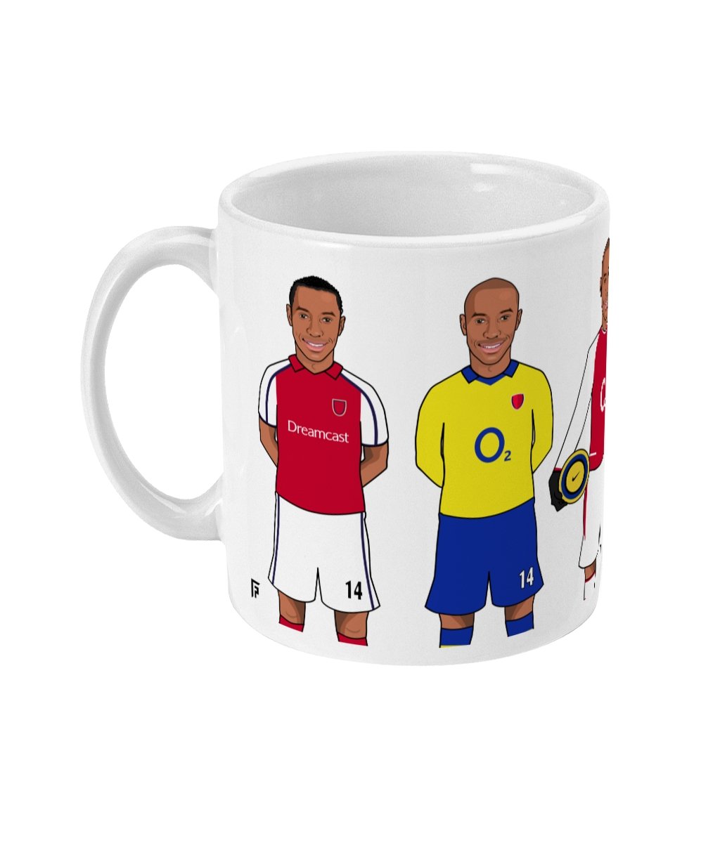 Thierry Henry Arsenal Mug | Through the Seasons - Football Posters