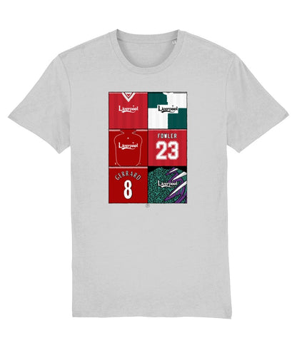 Retro Liverpool Kits T-Shirt - Football Posters