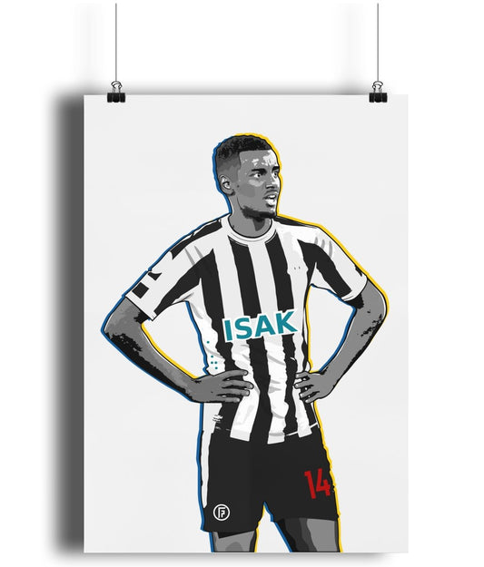 Isak Cold Celebration | NUFC Poster Print - Football Posters