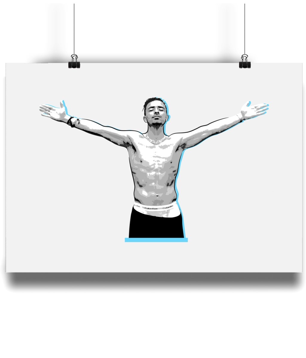 Jack Grealish Treble Celebration | Poster Print - Football Posters