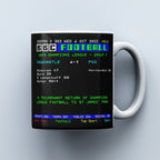 Newcastle Utd 4 - 1 PSG | Ceefax-Inspired Mug - Football Posters - Mugs