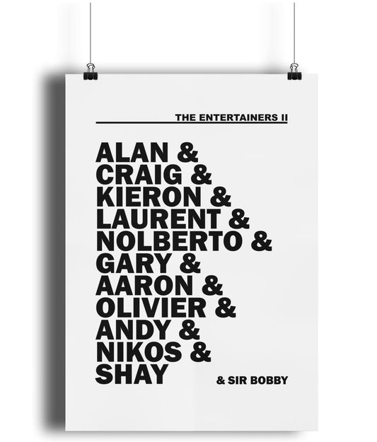 The Entertainers Part II Newcastle Poster - Football Posters