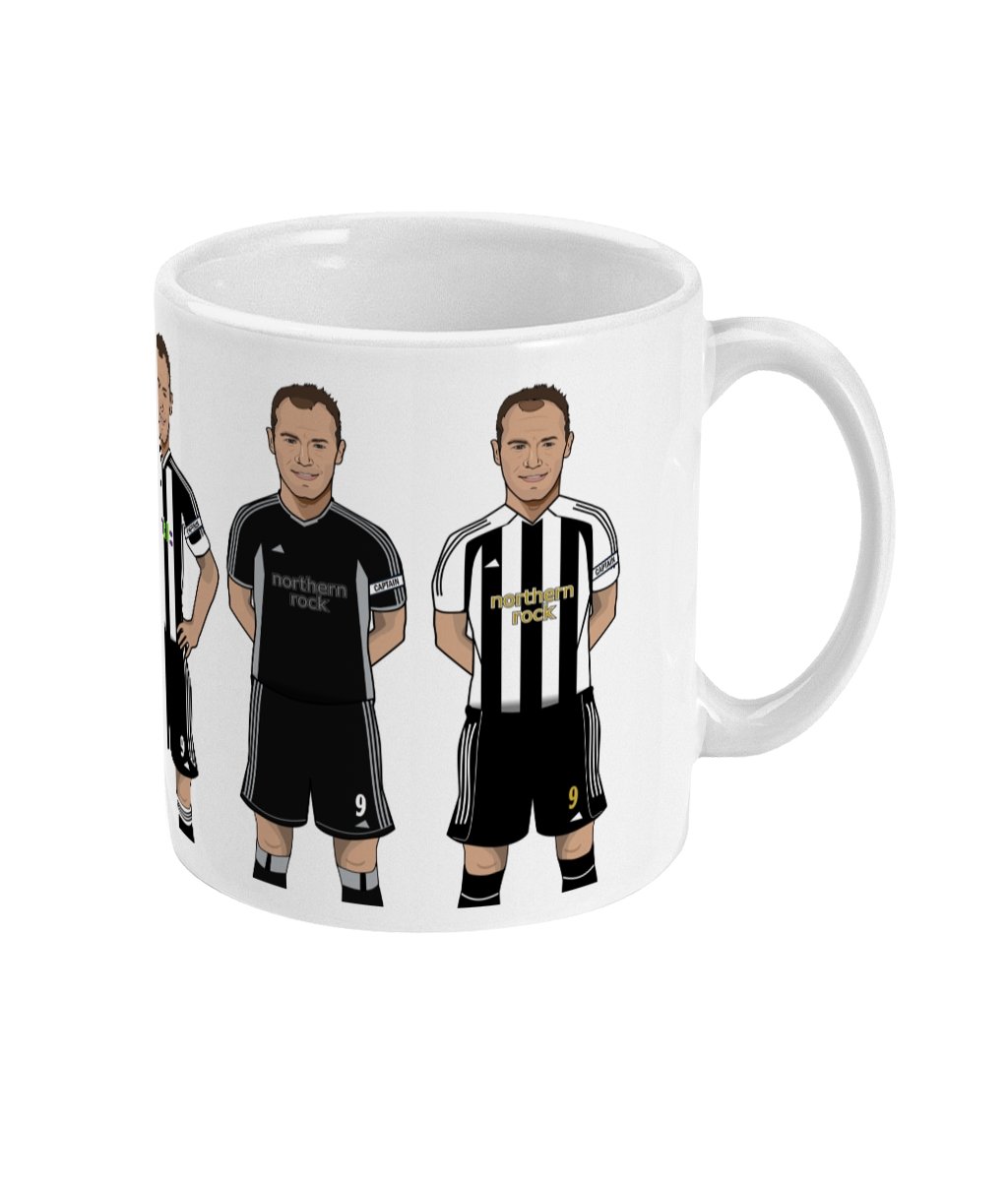 Alan Shearer NUFC Mug | Through the Seasons - Football Posters - Mugs