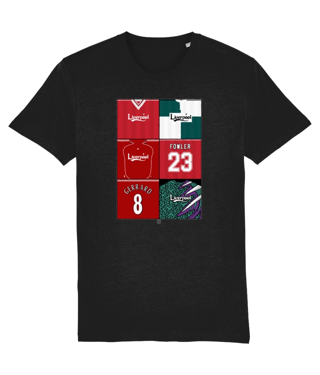 Retro Liverpool Kits T-Shirt - Football Posters