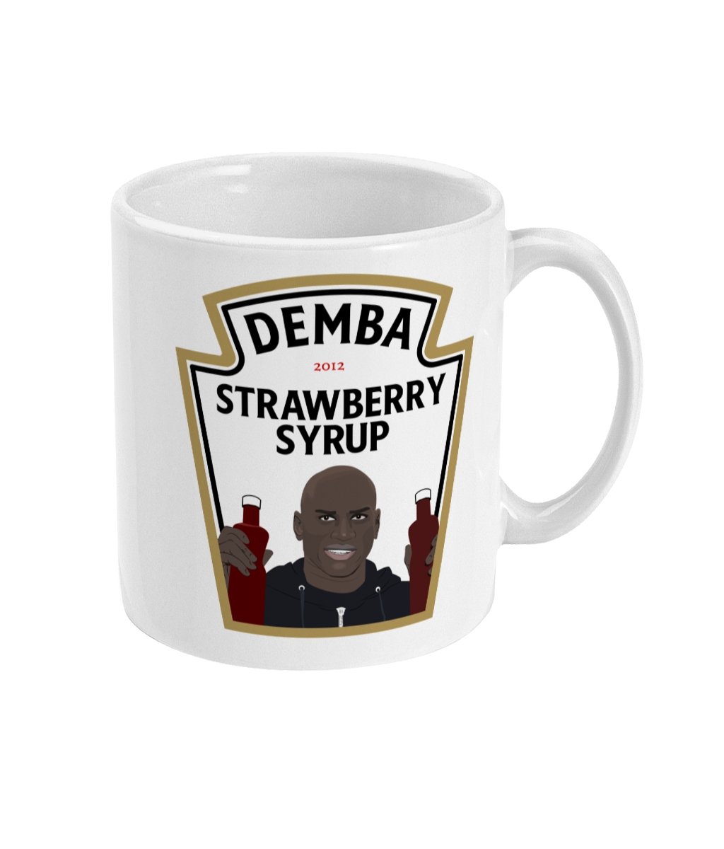 Demba Ba Strawberry Syrup | Newcastle Mug - Football Posters