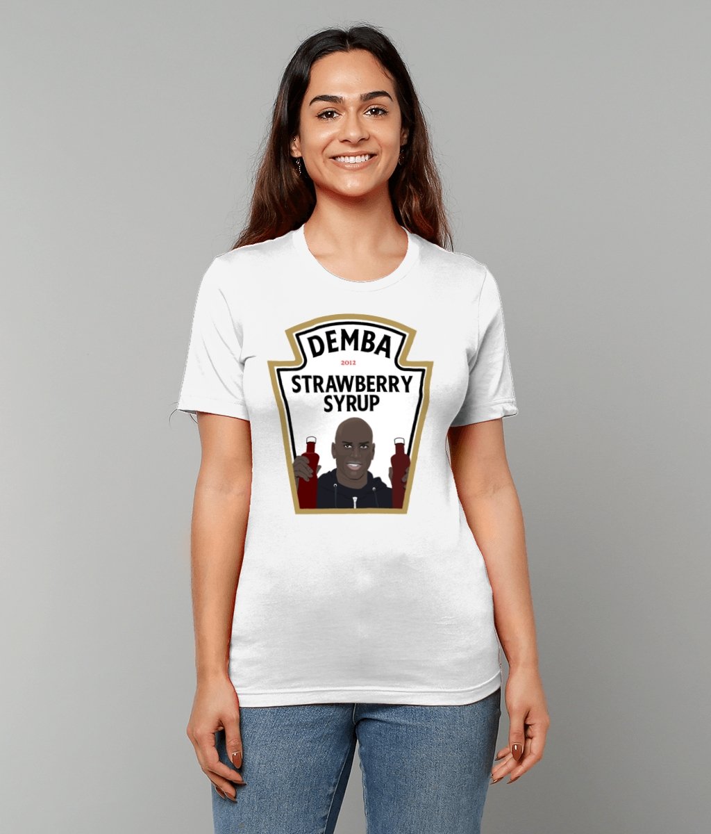 Demba Ba Strawberry Syrup Newcastle T-Shirt - Football Posters