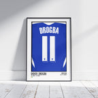 Didier Drogba - Chelsea 11/12 Home - Football Posters