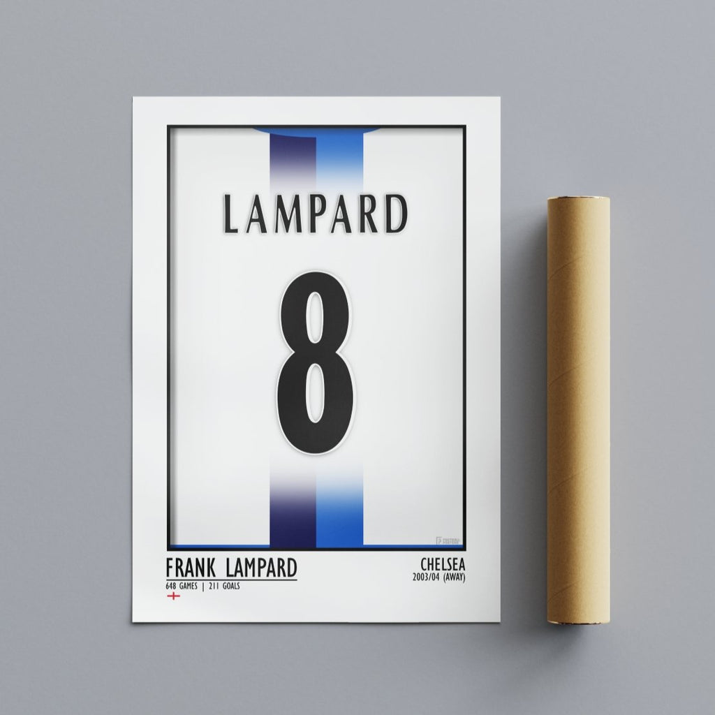 Frank Lampard - Chelsea 03/04 Away - Football Posters