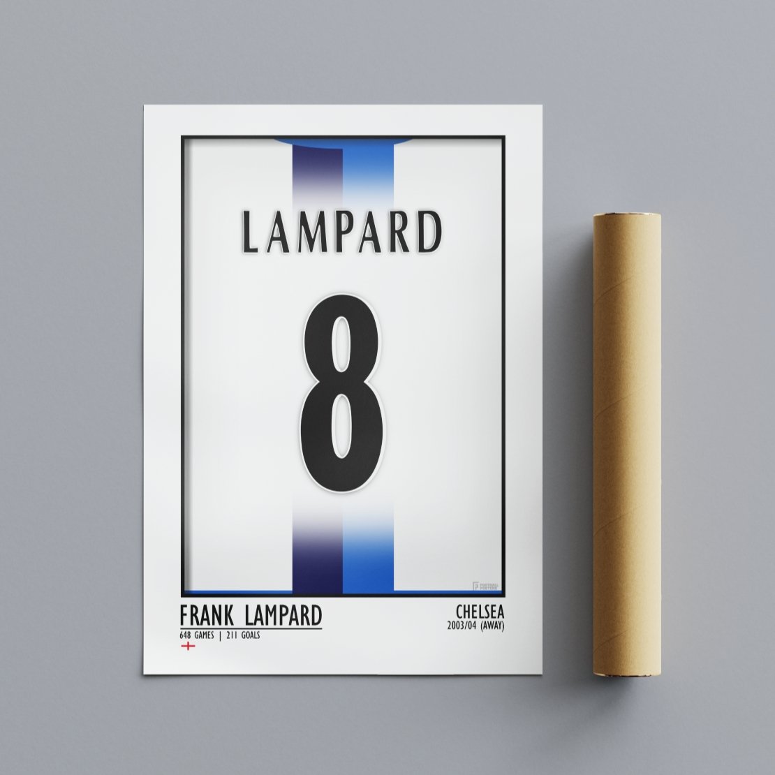 Frank Lampard - Chelsea 03/04 Away - Football Posters