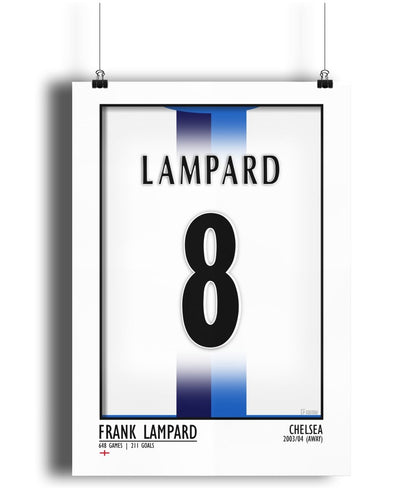 Lampard - Chelsea 03/04 Away - Football Posters