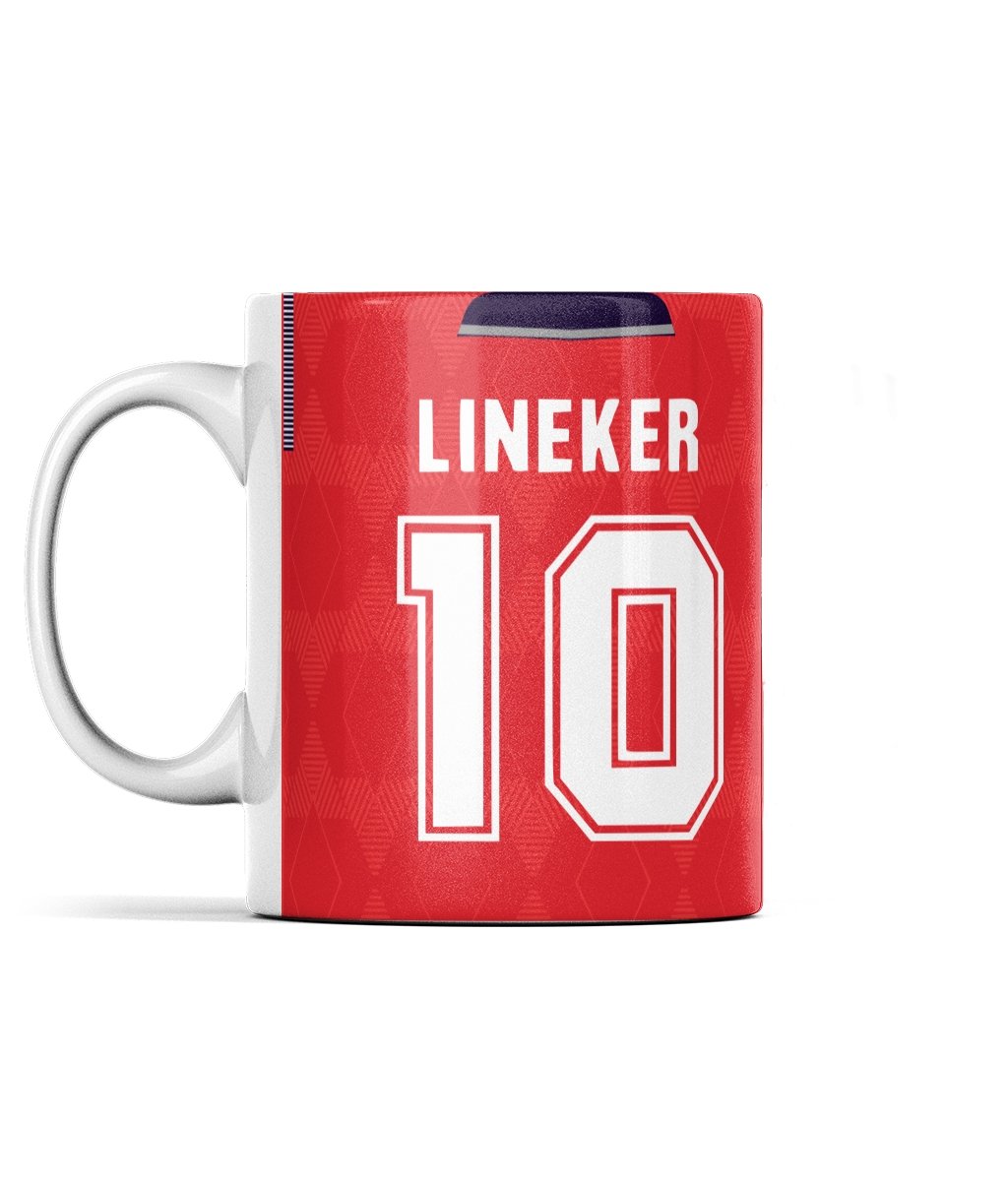 Lineker 1990 | Retro England Mug - Football Posters