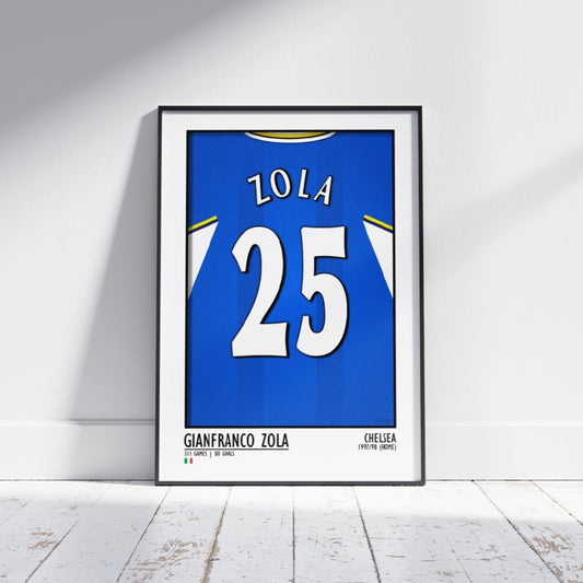Gianfranco Zola - Chelsea 97/98 Home - Football Posters