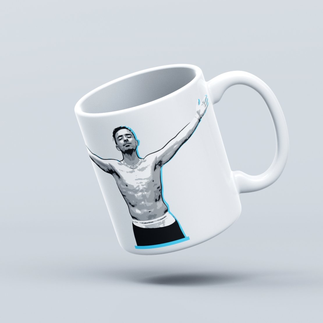 Jack Grealish Treble Celebration | MCFC Mug - Football Posters