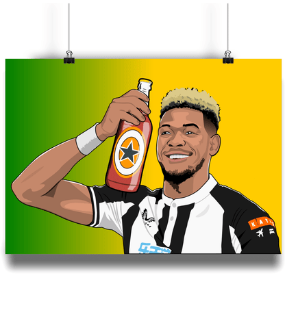 Joelinton is a Geordie | NUFC Poster - Football Posters