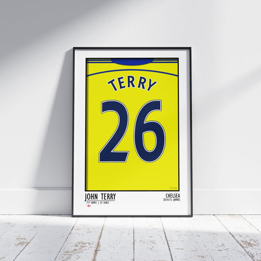 John Terry - Chelsea 14/15 Away Poster - Football Posters