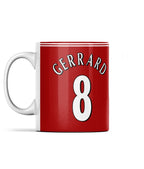 Steven Gerrard Retro Liverpool Mug 2006/08 Home - Football Posters