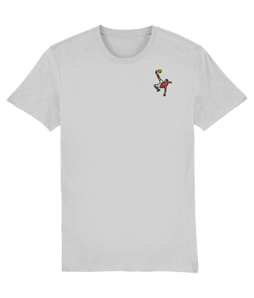 Rooney Overhead Kick | Embroidered T-Shirt - Football Posters - Embroidered T-Shirt