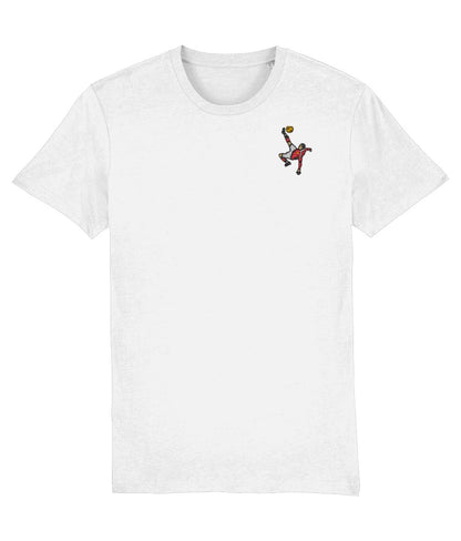 Rooney Overhead Kick | Embroidered T-Shirt - Football Posters - Embroidered T-Shirt