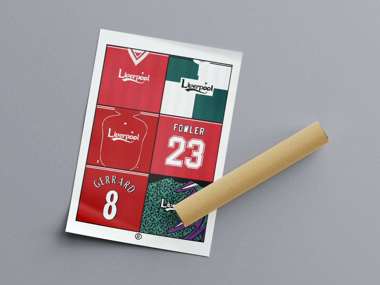 Retro Liverpool Kits Print - Football Posters