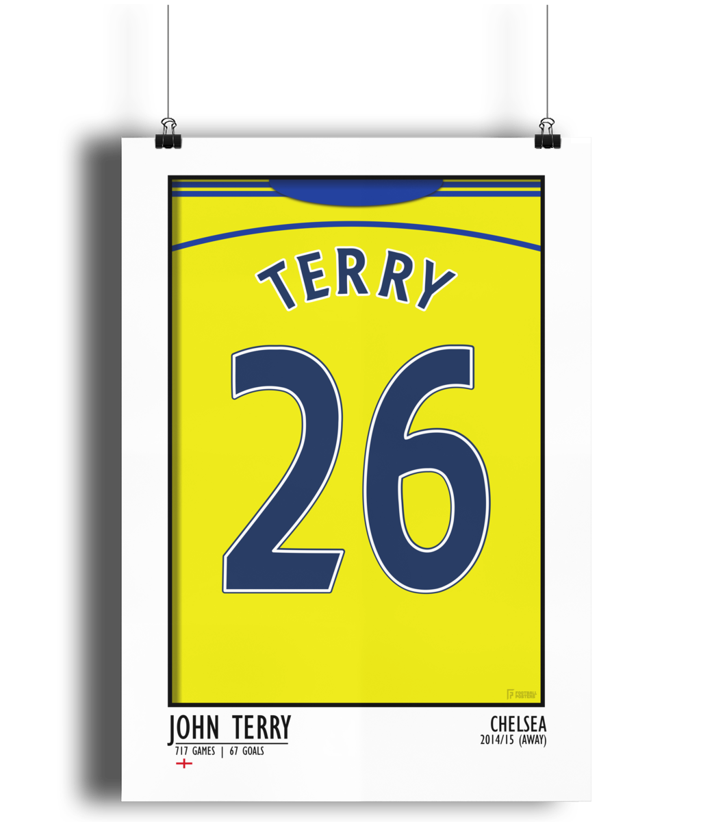 Terry - Chelsea 14/15 Away - Football Posters