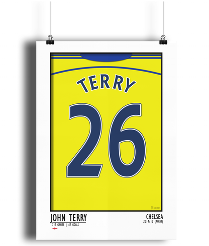 Terry - Chelsea 14/15 Away - Football Posters