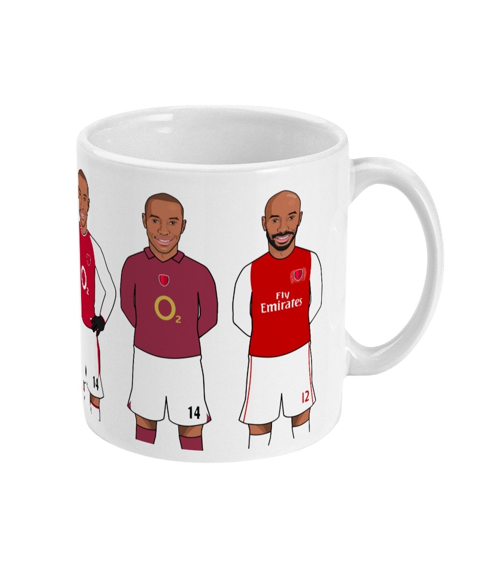 Thierry Henry Arsenal Mug | Through the Seasons - Football Posters